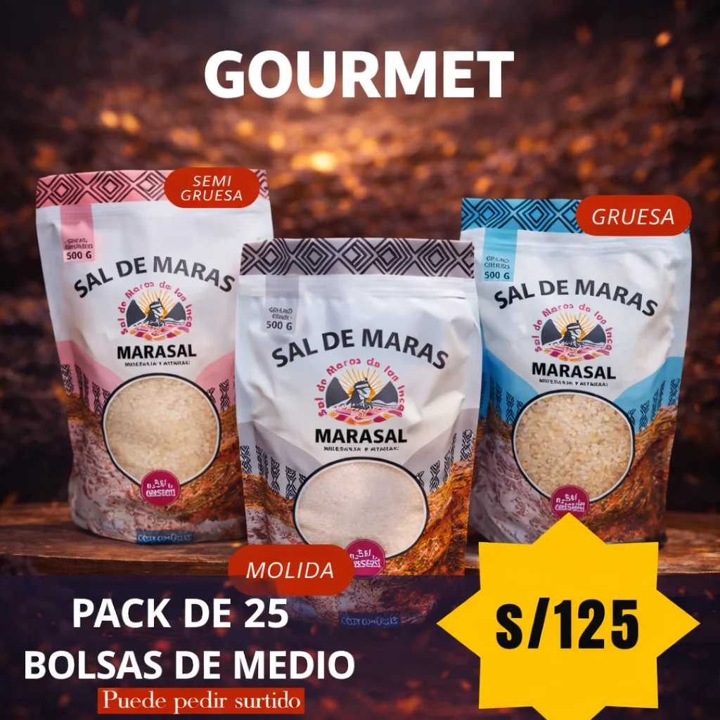 Sal de Maras Gourmet bolsa 500 gramos